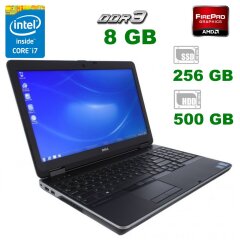 Игровой ноутбук Dell Precision M2800 / 15.6" (1920x1080) IPS LED / Intel Core i7-4810MQ (4 (8) ядра по 2.8 - 3.8 GHz) / 16 GB DDR3 / 256 GB SSD + 500 GB HDD / AMD FirePro W4170M, 2 GB GDDR5, 128-bit / WebCam / DVD-RW / HDMI