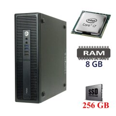Комп'ютер HP ProDesk 600 G2 SFF / Intel Core i7-6700 (4 ядра по 3.4 GHz) / 8 GB DDR4 / 256GB SSD / USB 3.0 / Com Port
