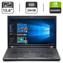Мобільна робоча станція Б-клас Lenovo ThinkPad W530 / 15.6" (1600x900) TN / Intel Core i7-3630QM (4 (8) ядра по 2.4 - 3.4 GHz) / 16 GB DDR3 / 256 GB SSD / nVidia Quadro K1000M, 2 GB GDDR3, 128-bit / WebCam / VGA