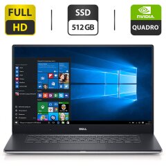Мобильная рабочая станция Dell Precision 5520 / 15.6" (1920x1080) IPS / Intel Core i7-7820HQ (4 (8) ядра по 2.9 - 3.9 GHz) / 16 GB DDR4 / 512 GB SSD / nVidia Quadro M1200, 4 GB GDDR5, 128-bit / WebCam / HDMI