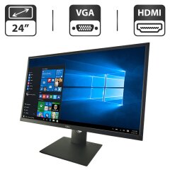 Монитор Dell E Series E2420HS / 24" (1920x1080) IPS / VGA, HDMI / VESA 100x100 / Кабель питания