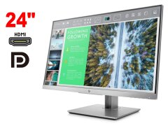 Монитор HP EliteDisplay E243 / 24" (1920x1200) IPS / 1x HDMI, 1x DisplayPort, 1x VGA, 3x USB 3.0 / VESA 100x100 / Pivot