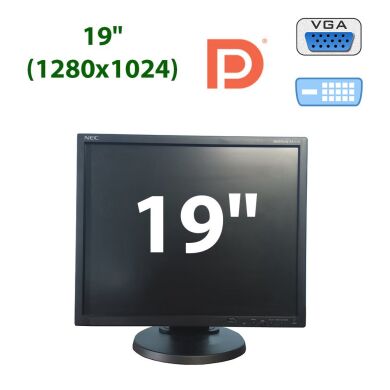 NEC MultiSync EA192M / 19" (1280x1024) TFT TN WLED / DVI, VGA, DP, Audio Port NEC MultiSync EA192M / 19" (1280x1024) TFT TN WLED / DVI, VGA, DP, Audio Port