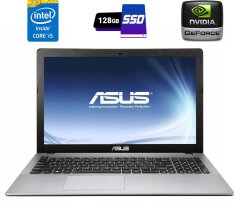 Ноутбук Asus X550L / 15.6" (1366x768) TN / Intel Core i5-4200U (2 (4) ядра по 1.6 - 2.6 GHz) / 8 GB DDR3 / 128 GB SSD / nVidia GeForce GT 740M, 2 GB DDR3, 64-bit / WebCam / DVD-RW / HDMI
