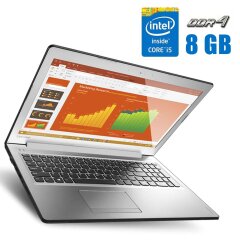Ноутбук Lenovo IdeaPad 510-15ISK / 15.6" (1366x768) TN / Intel Core i5-6200U (2 (4) ядра по 2.3 - 2.8 GHz) / 8 GB DDR4 / 500 GB HDD / Intel HD Graphics 520 / WebCam