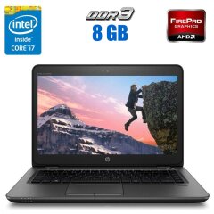 Ноутбук рабочая станция HP ZBook 14 G1 / 14" (1920x1080) IPS / Intel Core i7-4600U (2 (4) ядра по 2.1 - 3.3 GHz) / 8 GB DDR3 / 240 GB SSD / AMD FirePro M4100, 1 GB DDR5, 128-bit / WebCam / Windows 10 Pro