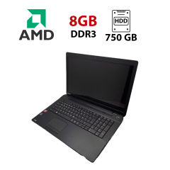 Ноутбук Toshiba C70 / 17.3" (1600x900) TN / AMD A6-6310 (4 ядра по 1.8 - 2.4 GHz) / 8 GB DDR3 / 750 GB HDD / AMD Radeon R4 Graphics / WebCam