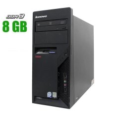 ПК Lenovo ThinkCentre M58 Tower / Intel Pentium E5300 (2 ядра по 2.6 GHz) / 8 GB DDR3 / 250 GB HDD / Intel GMA Graphics 4500 / DisplayPort / DVD-ROM