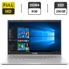 Ультрабук Б-клас Asus X415FA-EB024 / 14" (1920x1080) TN / Intel Core i3-10110U (2 (4) ядра по 2.1 - 4.1 GHz) / 8 GB DDR4 / 256 GB SSD / Intel UHD Graphics / WebCam / HDMI + Сумка для переноски