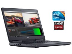 Мобильная рабочая станция Б-класс Dell Precision 7520 / 15.6" (1920x1080) TN / Intel Xeon E3-1535M v6 (4 (8) ядра по 3.1 - 4.2 GHz) / 16 GB DDR4 / 128 GB SSD M.2 + 500 GB HDD / AMD Radeon Pro WX 4130, 2 GB GDDR5, 128-bit / WebCam