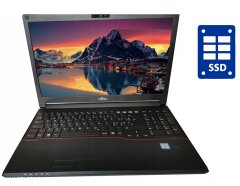 Ноутбук Fujitsu LifeBook E556 / 15.6" (1920x1080) IPS / Intel Core i3-6100U (2 (4) ядра по 2.3 GHz) / 8 GB DDR4 / 240 GB SSD / Intel HD Graphics 520 / WebCam / Win 10 Pro