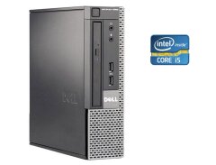 Неттоп Б-клас Dell Optiplex 9020 USFF / Intel Core i5-4590S (4 ядра по 3.0 - 3.7 GHz) / 4 GB DDR3 / 120 GB SSD / Intel HD Graphics 4600 / DVD-RW