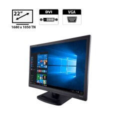 Монитор Iiyama ProLite B2280WSD / 22" (1680x1050) TN / VGA, DVI, Audio / Встроеннык колонки 2x 4W / VESA 100x100 + Кабель питания