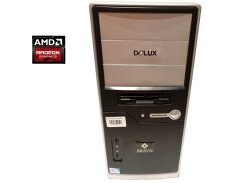 ПК Б-класс Delux Bravo Tower / AMD Athlon II X2 250 (2 ядра по 3.0 GHz) / 4 GB DDR3 / 128 GB SSD / AMD Radeon HD 3650, 512 MB GDDR3, 128-bit / DVD-ROM / 400W / Win 7