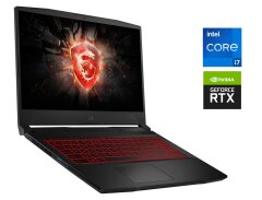 Игровой ноутбук MSI Katana GF66 12UE / 15.6" (1920x1080) IPS / Intel Core i7-12700H (14 (20) ядер по 3.5 - 4.7 GHz) / 16 GB DDR4 / 512 GB SSD / nVidia GeForce RTX 3060, 6 GB GDDR6, 192-bit / WebCam