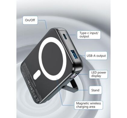 Новый Power Bank Gxorul W13 / 20000 mAh / 22.5W / 5V/4.5A