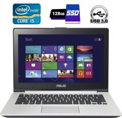 Ультрабук Asus VivoBook S301LA / 13.3" (1366x768) TN Touch / Intel Core i5-4200U (2 (4) ядра по 1.6 - 2.6 GHz) / 8 GB DDR3 / 128 GB SSD / Intel HD Graphics 4400 / WebCam / USB 3.0 / HDMI 