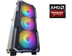 Игровой ПК DarkFlash Aquarius Mesh Black Tower / Intel Core i3-12100F (4 (8) ядра по 3.3 - 4.3 GHz) / 16 GB DDR4 / 500 GB SSD / AMD Radeon RX 570, 8 GB GDDR5, 256-bit / 750W + комплект USB Cobra SK-101