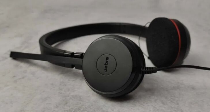 Гарнитура Jabra Evolve 20 MS Stereo / диаметр 55 мм / 32 Ом / USB / черная
