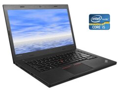 Ноутбук А- клас Lenovo ThinkPad L460 / 14" (1366x768) TN / Intel Core i5-6300U (2 (4) ядра по 2.4 - 3.0 GHz) / 8 GB DDR4 / 240 GB SSD / Intel HD Graphics 520 / WebCam 