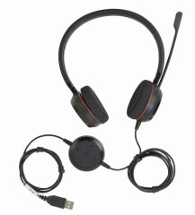 Гарнитура Jabra Evolve 20 MS Stereo / диаметр 55 мм / 32 Ом / USB / черная