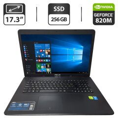 Ноутбук Б-клас Asus X751L / 17.3" (1600x900) TN / Intel Core i5-4200U (2 (4) ядра по 1.6 - 2.6 GHz) / 8 GB DDR3 / 256 GB SSD / nVidia GeForce 820M, 2 GB GDDR3, 64-bit / WebCam