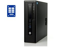 ПК HP ProDesk 600 G1 SFF / Intel Core i3-4130 (2 (4) ядра по 3.4 GHz) / 4 GB DDR3 / 240 GB SSD / Intel HD Graphics 4400 / DVD-RW / Win 10 Pro