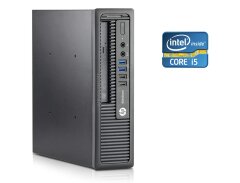 Неттоп HP EliteDesk 800 G1 USFF / Intel Core i5-4570S (4 ядра по 2.9 - 3.6 GHz) / 8 GB DDR3 / 120 GB SSD / Intel HD Graphics 4600 / DVD-RW