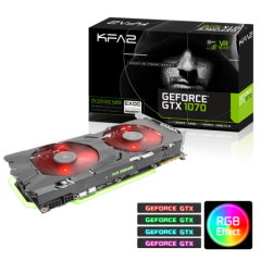 Дискретна відеокарта nVidia GeForce GTX 1070 EXOC-SNPR Black, 8 GB GDDR5, 256-bit / DVI, HDMI, DisplayPort 