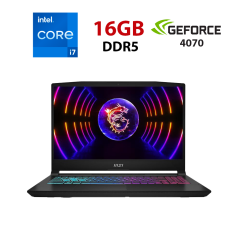 Ігровий ноутбук MSI Katana 15 B12VGK-080NEU / 15.6" (1920x1080) IPS / Intel Core i7-12650H (10 (16) ядер по 3.5 - 4.7 GHz) / 16 GB DDR5 / 480 GB SSD / nVidia GeForce RTX 4070, 8 GB GDDR6, 128-bit / WebCam