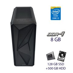 Игровой ПК Fujitsu Tower / Intel Core i5-6400 (4 ядра по 2.7 - 3.3 GHz) / 8 GB DDR4 / 128 GB SSD+500 GB HDD / 8 GB DDR4 / nVidia Quadro K2000, 2 GB GDDR5, 128-bit / 500W