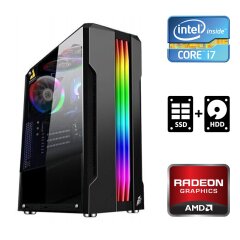 Ігровий ПК / Intel Core i7-3770 (4 (8) ядра по 3.4 - 3.9 GHz) / 8 GB DDR3 / 120 GB SSD + 500 GB HDD / AMD Radeon RX 470, 8 GB GDDR5, 256-bit