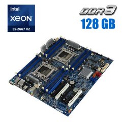 Комплект: Материнская плата Lenovo C30 / LGA2011 / 2x Intel Xeon E5-2660 v2 (10 (20) ядер по 2.2 - 3.0 GHz) / 128 GB DDR3