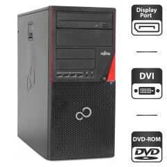 Компьютер Fujitsu Esprimo P700 E85 Tower / Intel Core i5-2400 (4 ядра по 3.1 - 3.4 GHz) / 4 GB DDR3 / 250 GB HDD / Intel HD Graphics 2000 / DVD-ROM / 280W