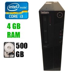 Системный блок Lenovo M82 Desktop / Intel&reg; Core&trade; i3-3220 (2(4)ядра по 3.30GHz) / 4GB DDR3 / 500GB HDD