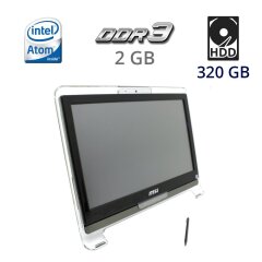 Моноблок MSI MS-A923 All-in-One / 18.5" (1366x768) Touch TN LED / Intel Atom D525 (2 (4) ядра по 1.8 GHz) / 2 GB DDR3 / 320 GB HDD