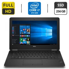 Нетбук Б-класс Dell Latitude E7270 / 12.5" (1920x1080) IPS / Intel Core i7-6600U (2 (4) ядра по 2.6 - 3.4 GHz) / 8 GB DDR3 / 256 GB SSD / Intel HD Graphics 520 / WebCam / HDMI + Беспроводная мышь Maxxter Mr-337 Wireless Gray (Mr-337-Gr) в подарок