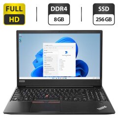 Ноутбук Б-клас Lenovo ThinkPad E580 / 15.6" (1920x1080) IPS / Intel Core i5-8250U (4 (8) ядра по 1.6 - 3.4 GHz) / 8 GB DDR4 / 256 GB SSD / Intel UHD Graphics 620 / WebCam / HDMI