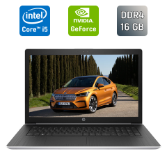 Ноутбук HP ProBook 470 G5 / 17.3" (1600x900) TN / Intel Core i5-8250U (4 (8) ядра по 1.6 - 3.4 GHz) / 16 GB DDR4 / 512 GB SSD / nVidia GeForce 930MX, 2 GB DDR3, 64-bit / WebCam / TouchID