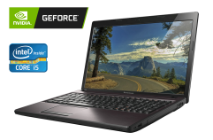 Ноутбук Lenovo G580 / 15.6" (1366x768) TN / Intel Core i5-3230M (2 (4) ядра по 2.6 - 3.2 GHz) / 8 GB DDR3 / 128 GB SSD / nVidia GeForce 710M, 1 GB DDR3, 64-bit / WebCam / DVD-RW