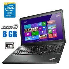 Ноутбук Lenovo ThinkPad E540 / 15.6" (1366x768) TN / Intel Core i7-4702MQ (4 (8) ядра по 2.2 - 3.2 GHz) / 8 GB DDR3 / 256 GB SSD / Intel HD Graphics 4600 / WebCam / DVD-RW