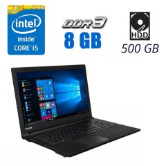 Ноутбук Toshiba Satellite Pro R50-c / 15.6" (1366x768) TN / Intel Core i5-5200U (2 (4) ядра по 2.2 - 2.7 GHz) / 8 GB DDR3 / 500 GB HDD / Intel HD Graphics 5500 / WebCam