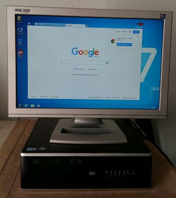 HP 8000 Compaq Elite / Intel Core 2 Duo E8500 (2 ядра по 3.16GHz) / 4GB RAM / 160GB HDD + Windows 7 + монитор / 19' / 1600x900