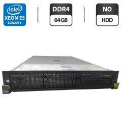 Сервер Fujitsu Primergy RX2540 M2 2U Rack / 2x Intel Xeon E5-2650 v4 (12 (24) ядер по 2.2 - 2.9 GHz) / 64 GB DDR4 / NO HDD / iRMC S4 / 2x 800W