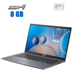 Новый ультрабук Asus Vivobook R515EA / 15.6" (1366x768) TN / Intel Core i3-1115G4 (2 (4) ядра по 4.1 GHz) / 8 GB DDR4 / 256 GB SSD / Intel UHD Graphics / WebCam 