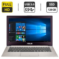 Ультрабук Asus ZenBook UX31A / 13.3" (1920x1080) IPS / Intel Core i7-3517U (2 (4) ядра по 1.9 - 3.0 GHz) / 4 GB DDR3 / 128 GB SSD / Intel HD Graphics 4000 / WebCam / USB 3.0