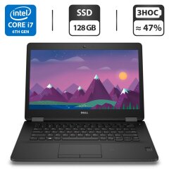 Ультрабук Dell Latitude E7470 / 14" (1366x768) TN / Intel Core i7-6600U (2 (4) ядра по 2.6 - 3.4 GHz) / 8 GB DDR4 / 128 GB SSD / Intel HD Graphics 520 / WebCam / HDMI / Windows 10 Pro