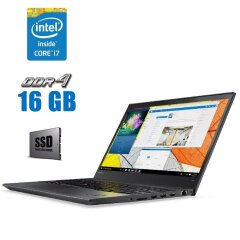 Ультрабук Lenovo ThinkPad T570 / 15.6" (1920x1080) ADS / Intel Core i7-6600U (2 (4) ядра по 2.6 - 3.4 GHz) / 16 GB DDR4 / 128 GB SSD / Intel HD Graphics 520 / WebCam / Ціна вказана з ПДВ