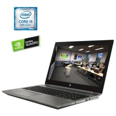 Мобильная рабочая станция HP ZBook 15 G6 / 15.6" (1920x1080) UWVA / Intel Core i5-9300H (4 (8) ядра по 2.4 - 4.1 GHz) / 32 GB DDR4 / 256 GB SSD M.2 / nVidia Quadro T1000, 4 GB GDDR5, 128-bit / WebCam / Win 10 Pro