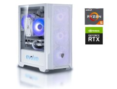 Игровой ПК MSI Evolve Tower / AMD Ryzen 5 7500F (6 (12) ядер по 3.7 - 5.0 GHz) / 32 GB DDR5 / 1000 GB SSD / nVidia GeForce RTX 4060, 8 GB GDDR6, 128-bit / Win 11